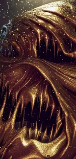 Fireworks Gold Organism Live Wallpaper