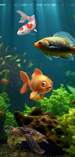 Fish Goldfish Marine Biology Live Wallpaper