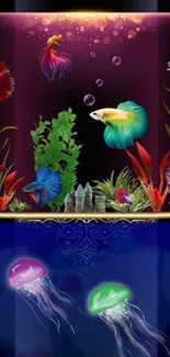 Fish Marine Biology Purple Live Wallpaper