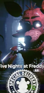 Five Nights at Freddy's AR wallpaper featuring animatronic character.