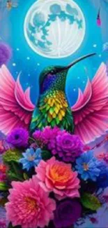 Flower Bird Plant Live Wallpaper