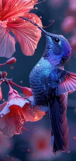 Flower Bird Plant Live Wallpaper