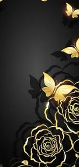 Flower Black Petal Live Wallpaper