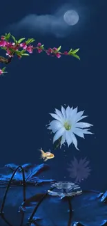 Flower Blue Plant Live Wallpaper