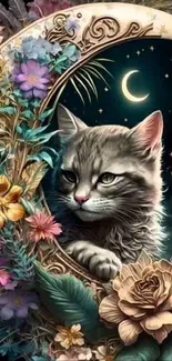 Flower Cat Vertebrate Live Wallpaper