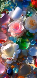 Flower Light Petal Live Wallpaper