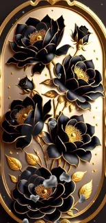 Flower Lighting Gold Live Wallpaper