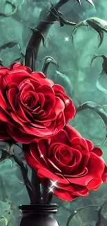 Flower Petal Hybrid Tea Rose Live Wallpaper