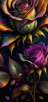 Flower Petal Purple Live Wallpaper