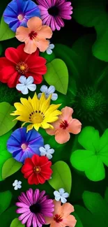 Flower Plant Blue Live Wallpaper