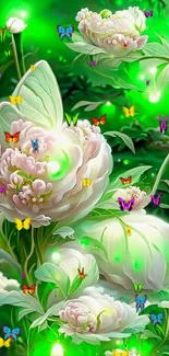 Flower Plant Green Live Wallpaper