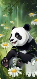 Flower Plant Panda Live Wallpaper