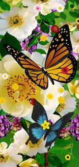 Flower Plant Pollinator Live Wallpaper