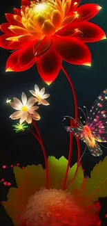 Flower Plant Pollinator Live Wallpaper