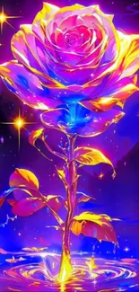 Flower Plant Purple Live Wallpaper