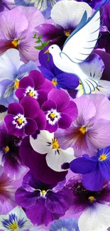 Flower Plant Purple Live Wallpaper