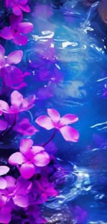 Flower Plant Purple Live Wallpaper