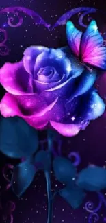 Flower Plant Purple Live Wallpaper