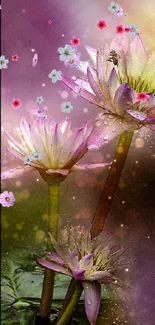 Flower Plant Water Live Wallpaper