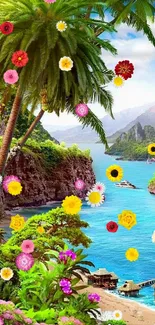 Flower Plant Water Live Wallpaper