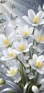 Flower Plant White Live Wallpaper