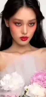 Flower Racy Face Live Wallpaper