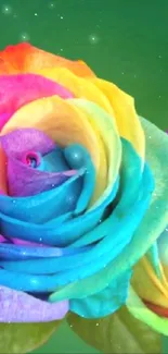 Flower Rainbow Rose Plant Live Wallpaper