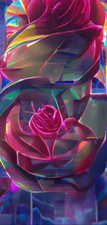 Flower Rainbow Rose Plant Live Wallpaper