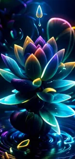 Flower Water Plant Live Wallpaper