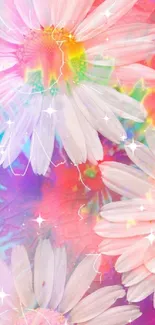 Flower White Green Live Wallpaper