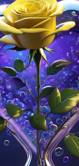 Flower Yellow Petal Live Wallpaper