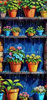 Flowerpot Floristry Flower Arranging Live Wallpaper