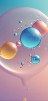 Fluid Bubble Liquid Live Wallpaper