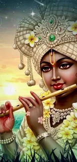 Flutist Flute Bansuri Live Wallpaper