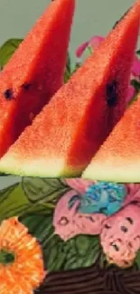 Food Citrullus Watermelon Live Wallpaper