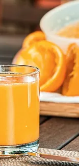 Food Tableware Orange Drink Live Wallpaper