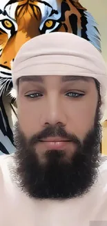 Forehead Beard Eyelash Live Wallpaper