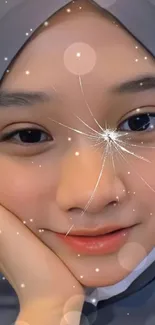 Forehead Nose Cheek Live Wallpaper