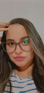 Forehead Nose Glasses Live Wallpaper