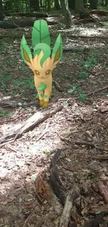 Leafeon character in lush green forest