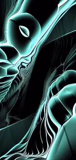 Futuristic abstract neon design wallpaper.
