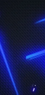 Futuristic blue abstract wallpaper with glowing lines and textured pattern.