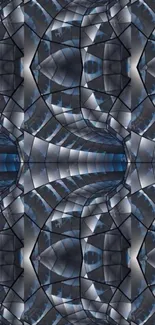 Futuristic geometric pattern wallpaper design.