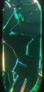 Futuristic geometric neon wallpaper design.