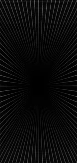 Futuristic grid mobile wallpaper with black and blue geometric tunnel effect.