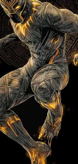 Futuristic hero with glowing accents