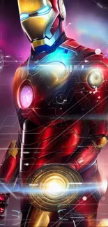 Dynamic Iron Man wallpaper for mobile.