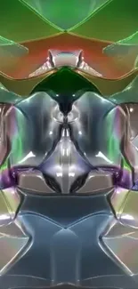 Futuristic metallic abstract wallpaper design.