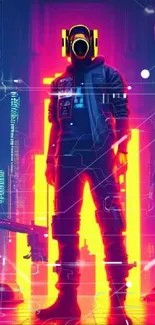 Cyberpunk vibes with neon lights and futuristic cityscape.