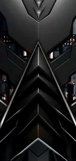 Futuristic tech armor design wallpaper.